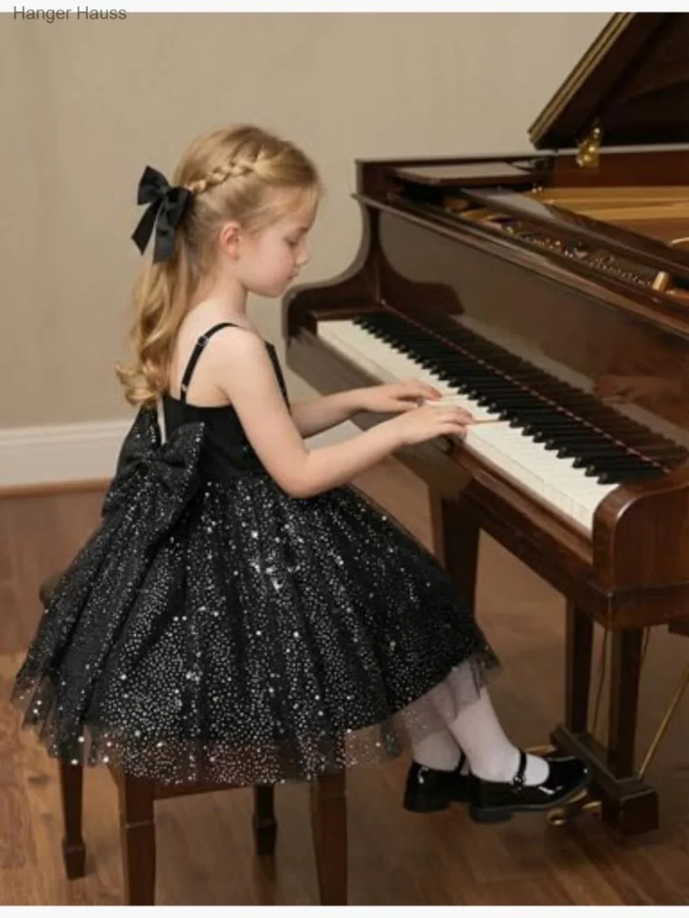 Toddler Girls Tulle Tutu Dress with Embroidery Bowknot Birthday Party